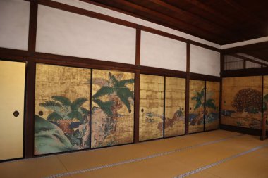 Japonya, Kyoto 'daki Daigoji Tapınağı Sanbo-in' in içinde.