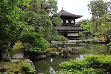 Japon bahçesi Ginkaku-ji Tapınağı, Kyoto, Japonya