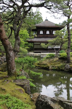 Japon bahçesi Ginkaku-ji Tapınağı, Kyoto, Japonya