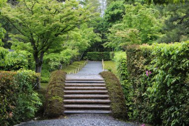 Katsura İmparatorluk Konağı 'nda Miyuki-michi Yolu, Kyoto, Japonya