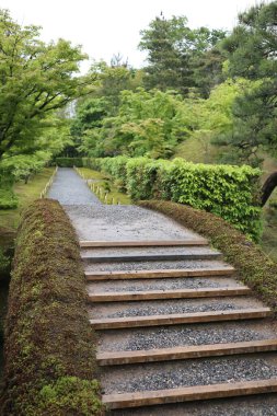 Katsura İmparatorluk Konağı 'nda Miyuki-michi Yolu, Kyoto, Japonya