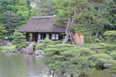 Shokin-tei ve Japon bahçesi Katsura İmparatorluk Konağı, Kyoto, Japonya