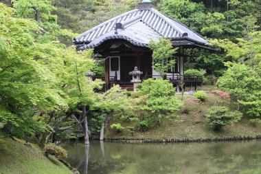 Onrin-do ve Japon bahçesi Katsura İmparatorluk Köşkü, Kyoto, Japonya