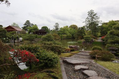 Japon bahçesi Katsura İmparatorluk Köşkü, Kyoto, Japonya