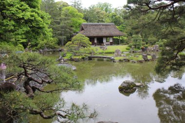 Shokin-tei ve Japon bahçesi Katsura İmparatorluk Konağı, Kyoto, Japonya