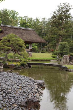 Shokin-tei ve Japon bahçesi Katsura İmparatorluk Konağı, Kyoto, Japonya