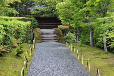 Katsura İmparatorluk Konağı 'nda Miyuki-michi Yolu, Kyoto, Japonya