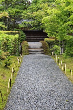 Katsura İmparatorluk Konağı 'nda Miyuki-michi Yolu, Kyoto, Japonya