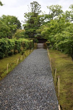 Katsura İmparatorluk Konağı 'nda Miyuki-michi Yolu, Kyoto, Japonya