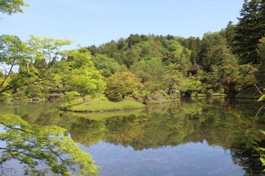 Yokuryu-chi Göleti Shugakuin İmparatorluk Konağı, Kyoto, Japonya