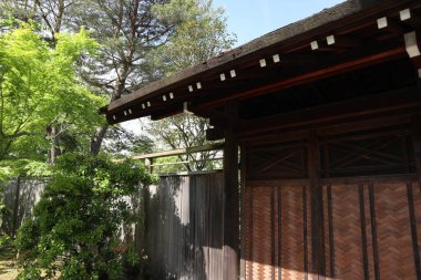 Shugakuin İmparatorluk Konağı 'nda Jugetsu-kan' ın kapısı, Kyoto, Japonya