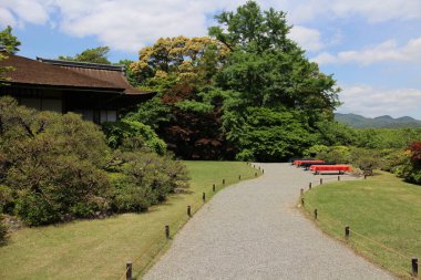 Fresh green in Okochi-sanso Garden, Kyoto, Japan clipart