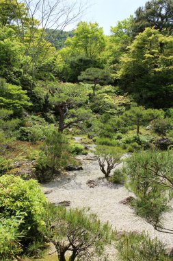 Fresh green in Okochi-sanso Japanese Garden, Kyoto, Japan clipart