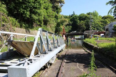 Kyoto, Japonya 'da Keage Incline (eski tren rayları)