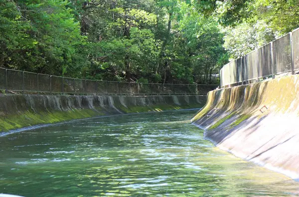 stock image Lake Biwa Canal in Otsu, Shiga, Japan