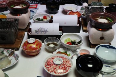 Japonya 'da Japon ryokan kahvaltı kursu