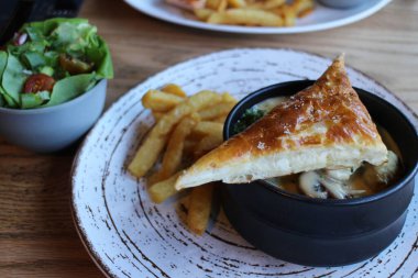 Belçika tarzı Vol-au-vent Gent, Belçika 'da bir restoranda