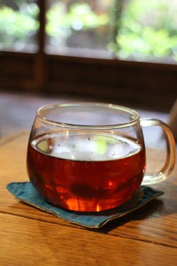 Japonya, Kyoto 'da sıcak bitki çayı