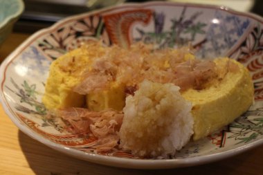 Japon mutfağı: Dashimaki (Yuvarlanmış yumurta) Kyoto, Japonya