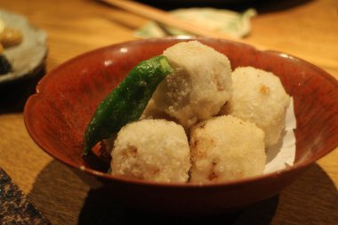 Japon mutfağı: Kyoto, Japonya 'da Taro karaokulu (Kızarmış Taro)