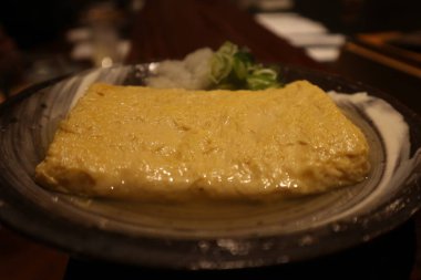 Japon mutfağı: Dashimaki (Yuvarlanmış yumurta) Kyoto, Japonya