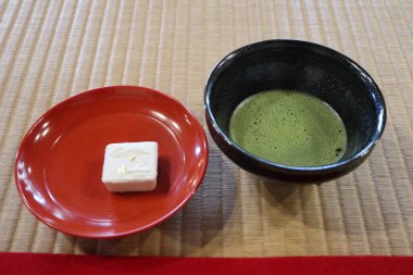 Kyoto, Japonya 'da Matcha ve Japon tatlıları