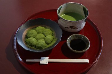 Kyoto, Japonya 'da Matcha ve Japon tatlıları