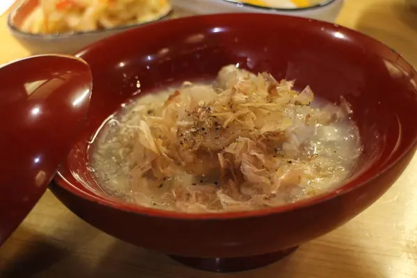 stock image Japanese cuisine : Ebiimo (Taro) with yuba sauce in Kyoto, Japan