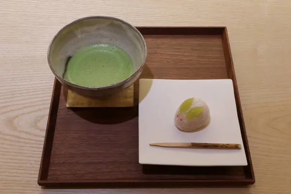 stock image Matcha and Japanese sweets in Kyoto, Japan