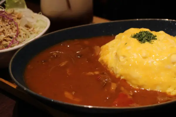 stock image Hayashi rice and omelette in Kyoto, Japan