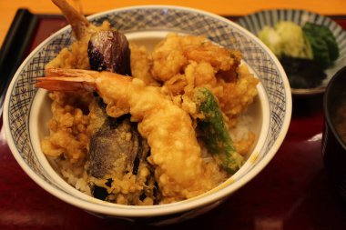 Japon mutfağı: Tokyo, Japonya 'da tendon (tempura kasesi)
