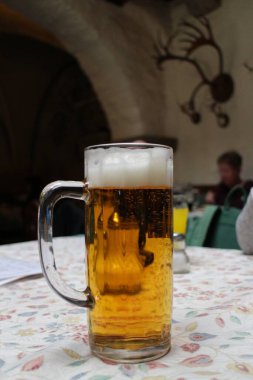 Weizenbier (Alman buğday birası) Rothenburg ob der Tauber, Almanya