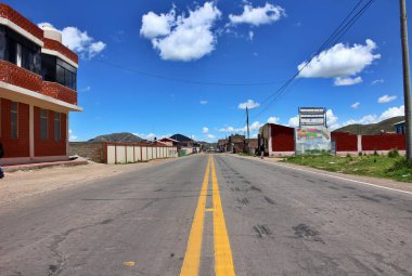 Landscape in Pucara town, Peru clipart