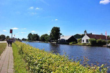 Hollanda, Giethoorn 'daki Beukers-Steenwijk Kanalı
