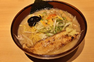 Tokyo, Japonya 'da Sapporo usulü miso ramen