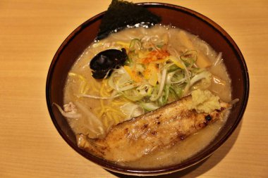 Tokyo, Japonya 'da Sapporo usulü miso ramen