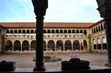 Cusco, Peru 'daki Cusco Katedrali' nin içinde.