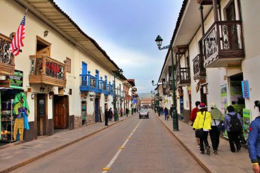 Cusco, Peru 'da eski bir kasaba.