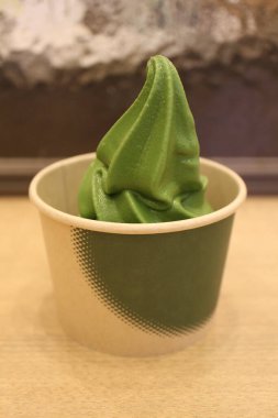 Tokyo, Japonya 'da yumuşak kibrit çayı dondurması.