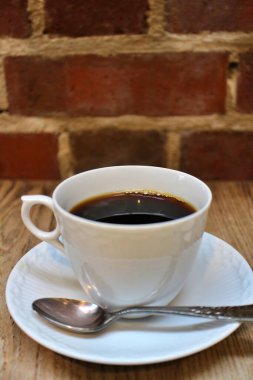 Kurashiki, Japonya 'da eski bir kafede sıcak kahve.