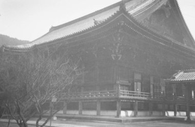 Japonya, Kyoto 'daki Chion-in Tapınağının eski fotoğrafı - 1935-1944
