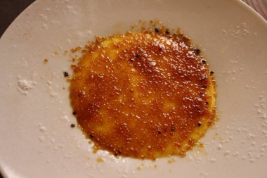 Fransız tatlısı: creme brulee Venedik, İtalya