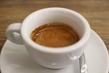 Venedik, İtalya 'da bir fincan espresso.