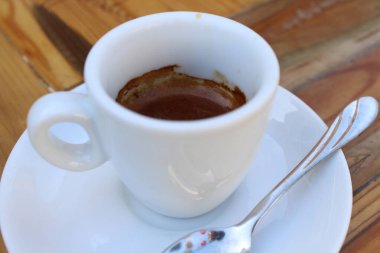 Murano, İtalya 'da bir fincan espresso.