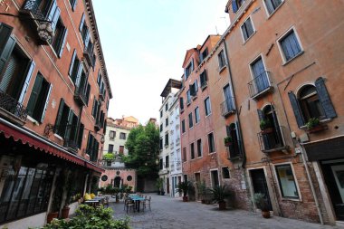 Morning view of the old town in the San Marco district of Venice, Italy