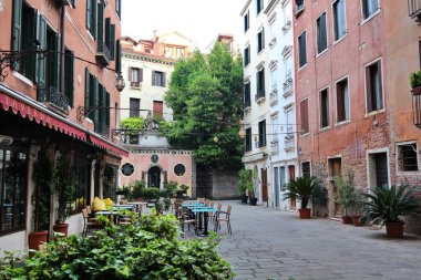 Morning view of the old town in the San Marco district of Venice, Italy