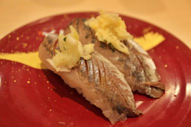 Japon mutfağı: Tokyo, Japonya 'da uskumru nigiri-zushi