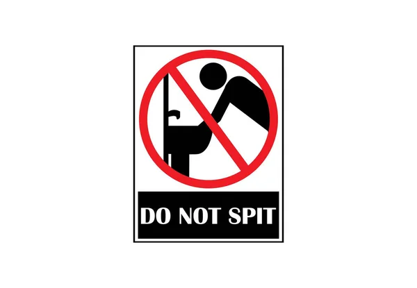 stock vector Do not spit sign vector