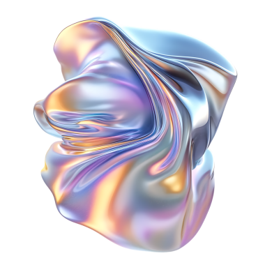 3d Soyut Parlak Sıvı Metal Biçimi