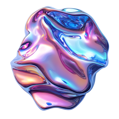 3d Soyut Parlak Sıvı Metal Biçimi